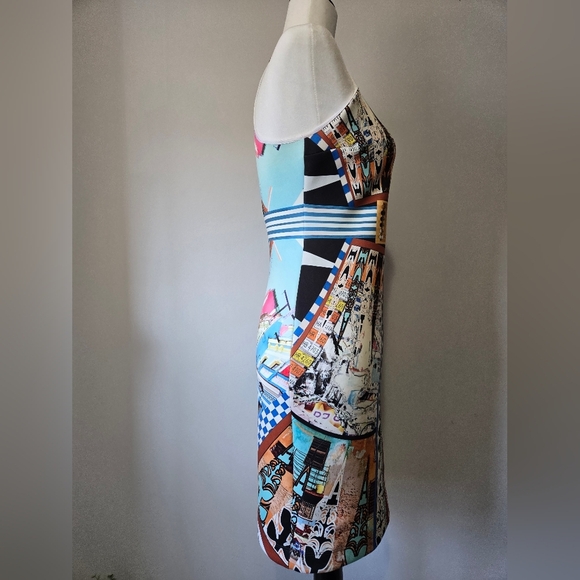 Clover Canyon Havana Racerback Geometric Print Midi Dress. Size Medium - Picture 4 of 10